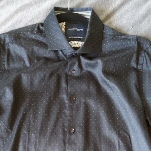 Denim & Flower Black Polka Dot Dress Shirt